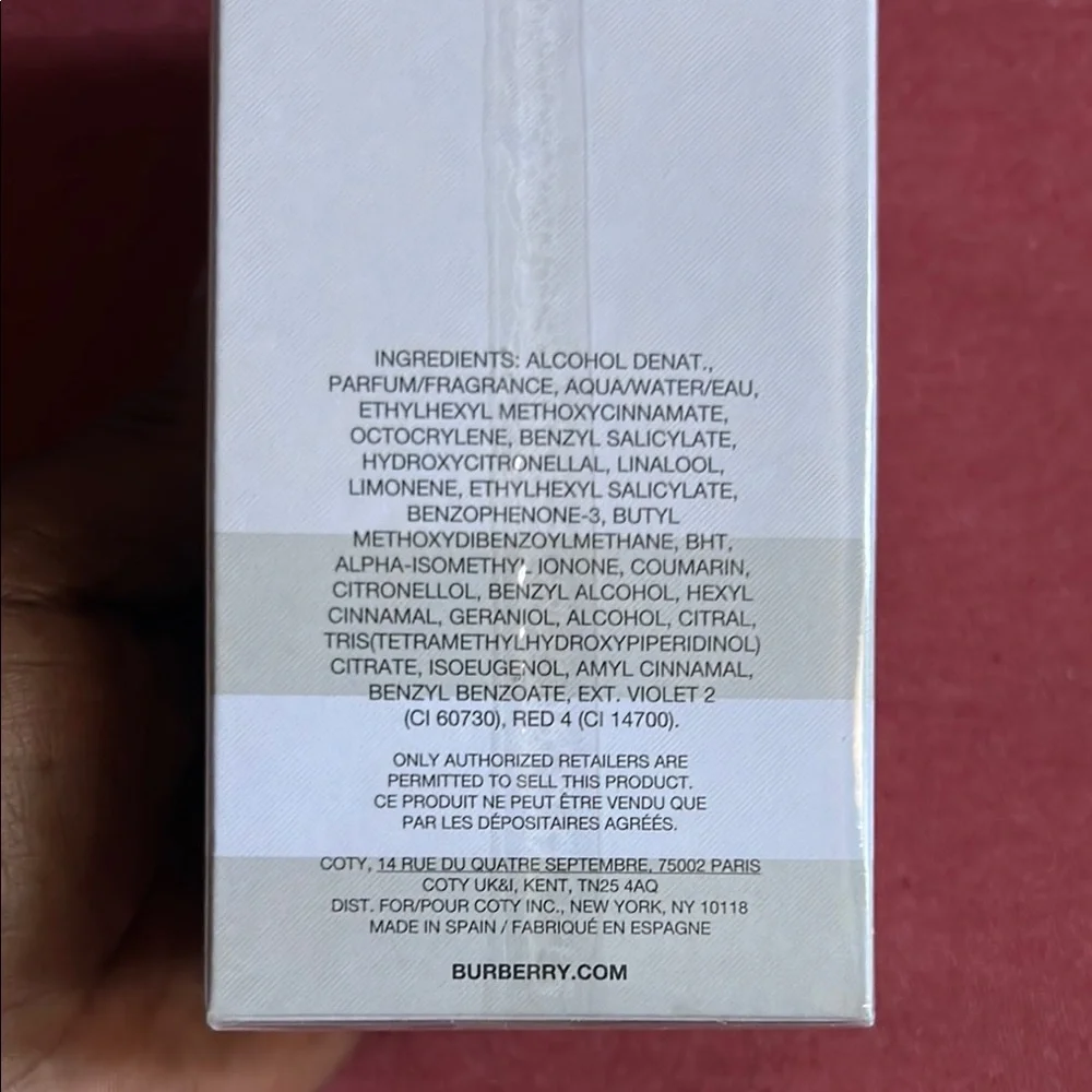 Authentic NIB Burberry Touch